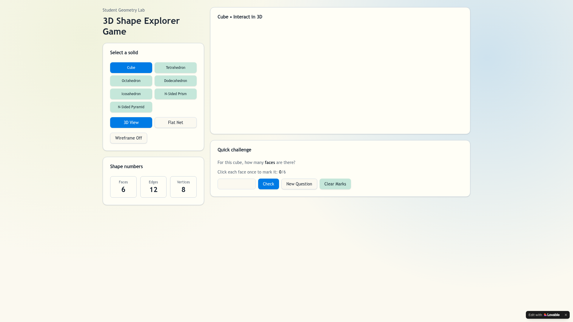 Shape Sparkle Lab app preview